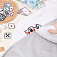 FINGERINSPIRE 10 Style Dice Poker Ace Clothes Patch Iron on Embroidered Applique Roll of Dice Embroidered Applique Playing Card Gaming Applique Patches for Jeans Hats Bags Jackets Shirts Clothing DIY PATC-FG0001-38-3