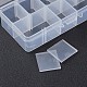 Organizador de cajas de plástico de almacenamiento&nbsp;CON-WH0001-02A-3