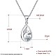 Trendy 925 Sterling Silver Pendant Necklaces NJEW-BB22389-7