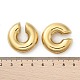 Серьги-каффы из нержавеющей стали 304 в форме буквы С для женщин EJEW-M068-30G-4