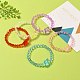 Transparent Acrylic Beads Kids Bracelets BJEW-JB05537-2