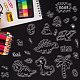 GLOBLELAND Dinosaurs Silicone Clear Stamps Transparent Stamps for Festival Birthday Cards Making DIY Scrapbooking Photo Album Decoration Paper Craft DIY-WH0167-56-601-5