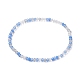 Bracelet extensible en perles rondes d'herbe pour femme BJEW-JB09701-3