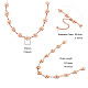 Collares de eslabones de latón shegrace JN935A-2