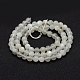 Natürlichen weißen Mondstein Perlen Stränge X-G-P335-04-4mm-2