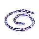 Perlas de vidrio opaco galvanizado hebras EGLA-L015-FR-B04-3