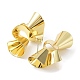 Rack Plating Brass Twist Spiral Stud Earrings for Women EJEW-B027-25G-2
