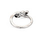 Кольцо из сплава в тибетском стиле с открытой манжетой для мужчин и женщин RJEW-S038-235-2