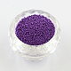 De color chapada diy nail art 3d decoración de mini cuentas de vidrio X-MRMJ-R038-E12-1