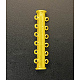 6-strands Brass Slide Lock Clasps KK-Q270-3-1