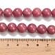 Природные родонит бисер нитей&nbsp;G-F820-K05-10mm-5
