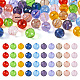 Pandahall 40 Uds 10 colores cuentas de cristal austriaco de imitación GLAA-TA0001-78-1