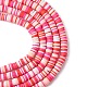 Handmade Polymer Clay Beads Strands CLAY-R089-8mm-T034-4