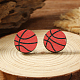 Rote Ohrstecker aus Holz&nbsp;PI5044-10-1