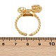 Латунные микро проложить манжеты кольца кубического циркония RJEW-P167-02A-G-5