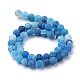 Natural & Dyed Crackle Agate Bead Strands G-T056-10mm-07-2