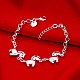 Brass Horse Link Bracelets BJEW-BB17091-5