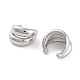 Латунная серьга манжеты EJEW-C107-01P-2