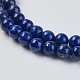 Chapelets de perles en lapis-lazuli naturel X-G-G423-6mm-A-3