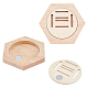 Wooden Self Adhesive Honeycomb Combination Medal Display Stand ODIS-WH0011-11-1