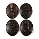 Bouton de couture basique ovale sculpté à 2 trou&nbsp;SHEL-K009-03-1