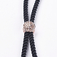 Nylon Twisted Cord Bracelet Making MAK-F018-RG-RS-3