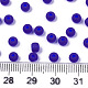 Perles de verre de couleurs givrées SEED-S040-04A-04-4