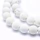 Frosted Natural Howlite Beads Strands TURQ-G148-10-8mm-3