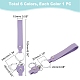 WADORN 6Pcs 6 Colors Cattlehide Leather Wrist Strap Keychains KEYC-WR0001-12-2