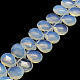 Faceted Teardrop Opalite Beads Strands G-Q445-16-1