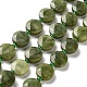 Hebras de cuentas de jade verde chino natural G-NH0004-041-1