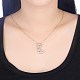 Fashion Tin Alloy Enamel Initial Pendant Necklaces NJEW-BB20985-L-2