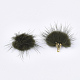 Décorations pendantes de pompon en fausse fourrure de vison FIND-S300-37C-2