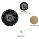 Creatcabin 1pc chakra pierres précieuses pendentifs pendule de radiesthésie FIND-CN0001-15C-3