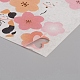 紙飾りステッカー  DIY手作りのスクラップブック写真アルバム  猫と桜  カラフル  桜と猫：8~26x5~32mm DIY-I022-04D-3