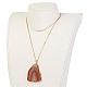 Natural & Dyed Agate Pendant Necklaces NJEW-JN01776-5