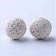 Perles de pierre de lave naturelle non cirées G-F325-14mm-11-1