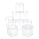 SuperZubehör 8 Packung Kunststoffperlen Aufbewahrungsbehälter Boxen mit Deckel 6.5x6.7x7.3cm kleine quadratische Kunststoff-Organizer Aufbewahrungsboxen für Perlen Schmuck Bürohandwerk CON-WH0074-57-1