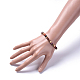 Bracelets extensibles avec perles en bois BJEW-JB05050-01-3
