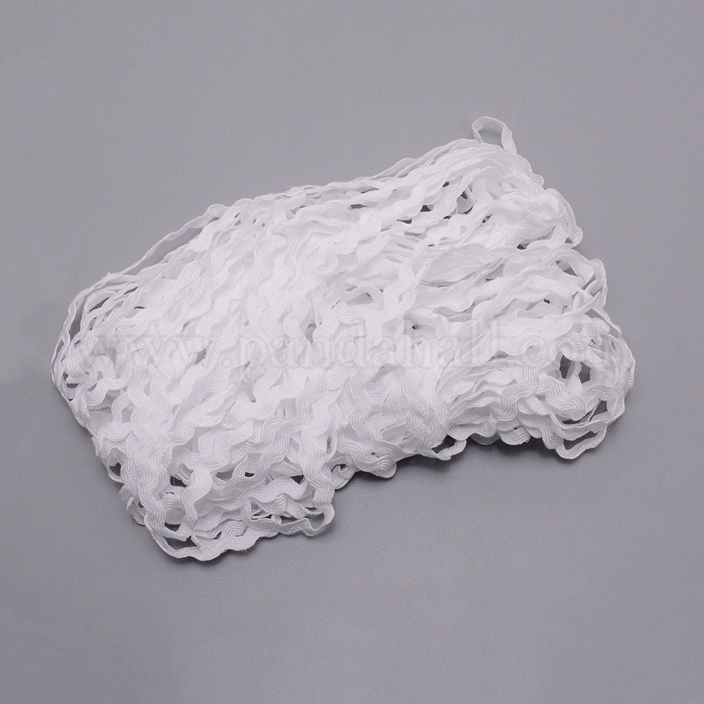 GORGECRAFT 125 M De Bordure Noire Rick Rack Pour Couture Ruban Ric Rac