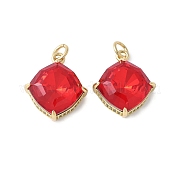 Латунные микро проложить кубического циркония подвески KK-F892-08G