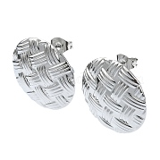 Серьги-гвоздики из нержавеющей стали 201 EJEW-K270-24P