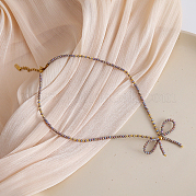 Ожерелья из стеклянных бусин Feaceted Rondelle LK3957-1