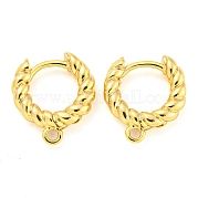 Латунные серьги-кольца с застежкой сзади KK-M286-20G