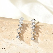 Серьги-гвоздики из циркония EJEW-R016-26P-01