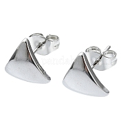 Серьги-гвоздики из нержавеющей стали 201 EJEW-K270-04P