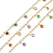 Цепочка из латуни и фианита CHC-D029-29G