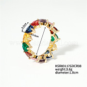 Латунное кольцо с цирконием Micro Pave для женщин ZF3345-3