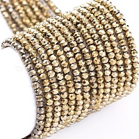 Стеклянные бусины с гальваническим покрытием &nbsp;X-EGLA-F149-FP-02