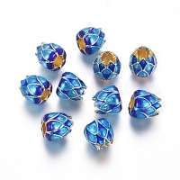 Perline europei d'oro lega placcata&nbsp;MPDL-L029-Q01-G